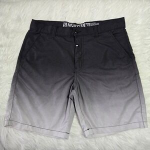 Ring of Fire Mens Hybrid Shorts Grey Ombre Flex Stretch Sea and Sun Size 32